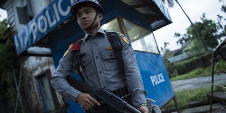 Myanmar Police Detained Amid Mounting Rakhine Tensions
