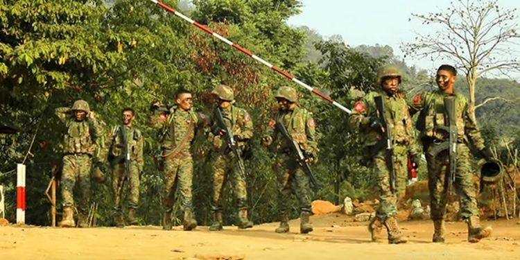 Arakan Army troops. / AA