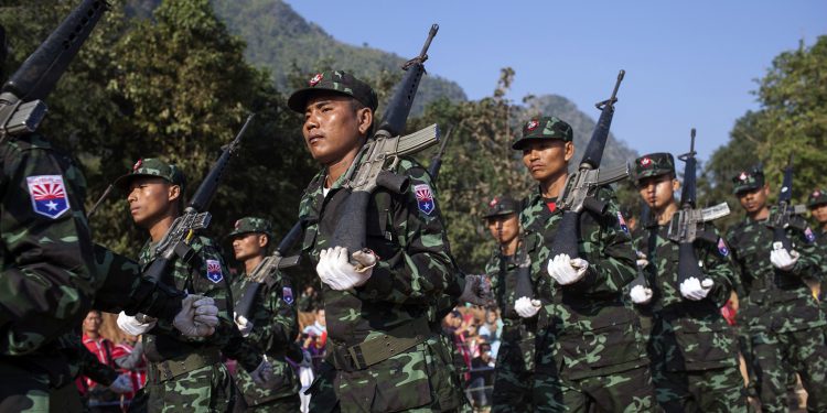 The KNLA troops in 2015 / AFP