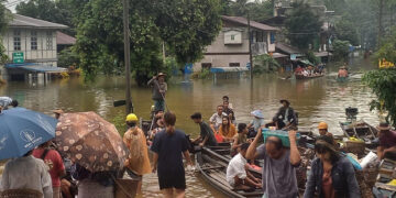 Flood Warnings Issued to 18 Myanmar Townships