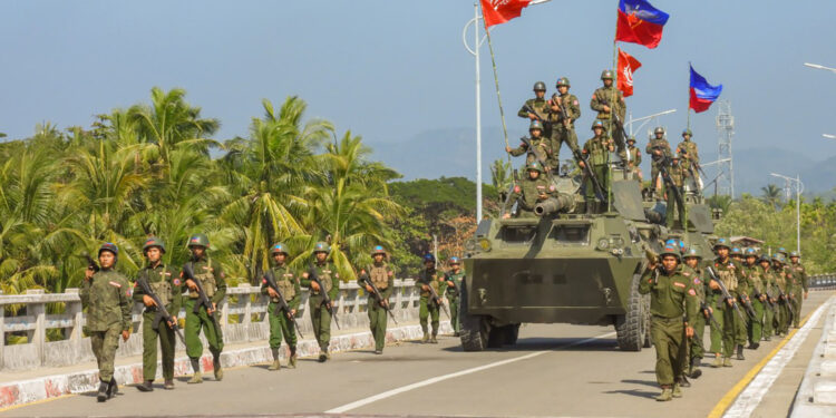 AA Reports Seizure of Myanmar Junta Bases on Rakhine State Border
