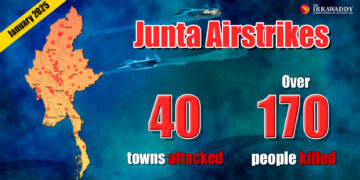 Myanmar Regime Airstrikes Killed Over 170 in January