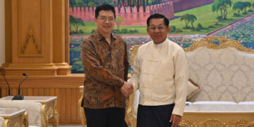 Myanmar Junta Boss Returns to China’s Embrace After Russia Trip