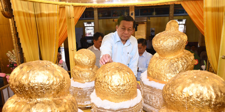 Myanmar Junta Boss Pushes Elections in Thingyan Message