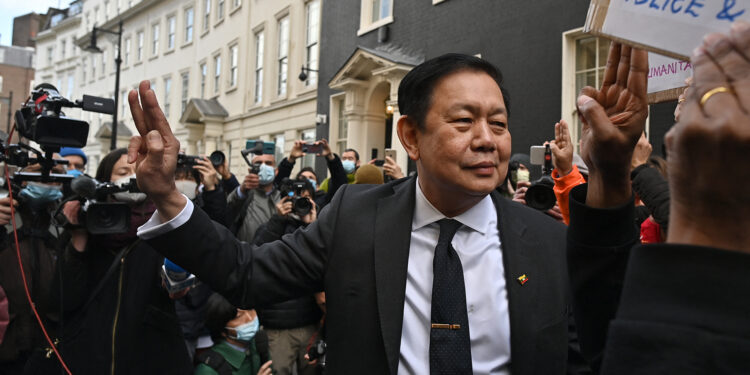 Ousted Myanmar Envoy to UK Charged With Trespass in London Residence Row