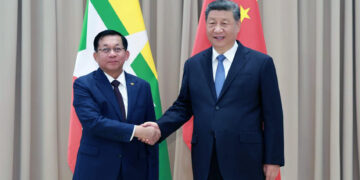 Myanmar Junta Chief Meets China’s Xi for First Time: State Media