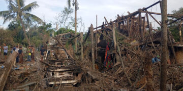 Myanmar Junta Airstrike on Rakhine Historic Town Kills 12