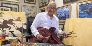 Renowned Myanmar Artist U Lun Gywe Dies at 95